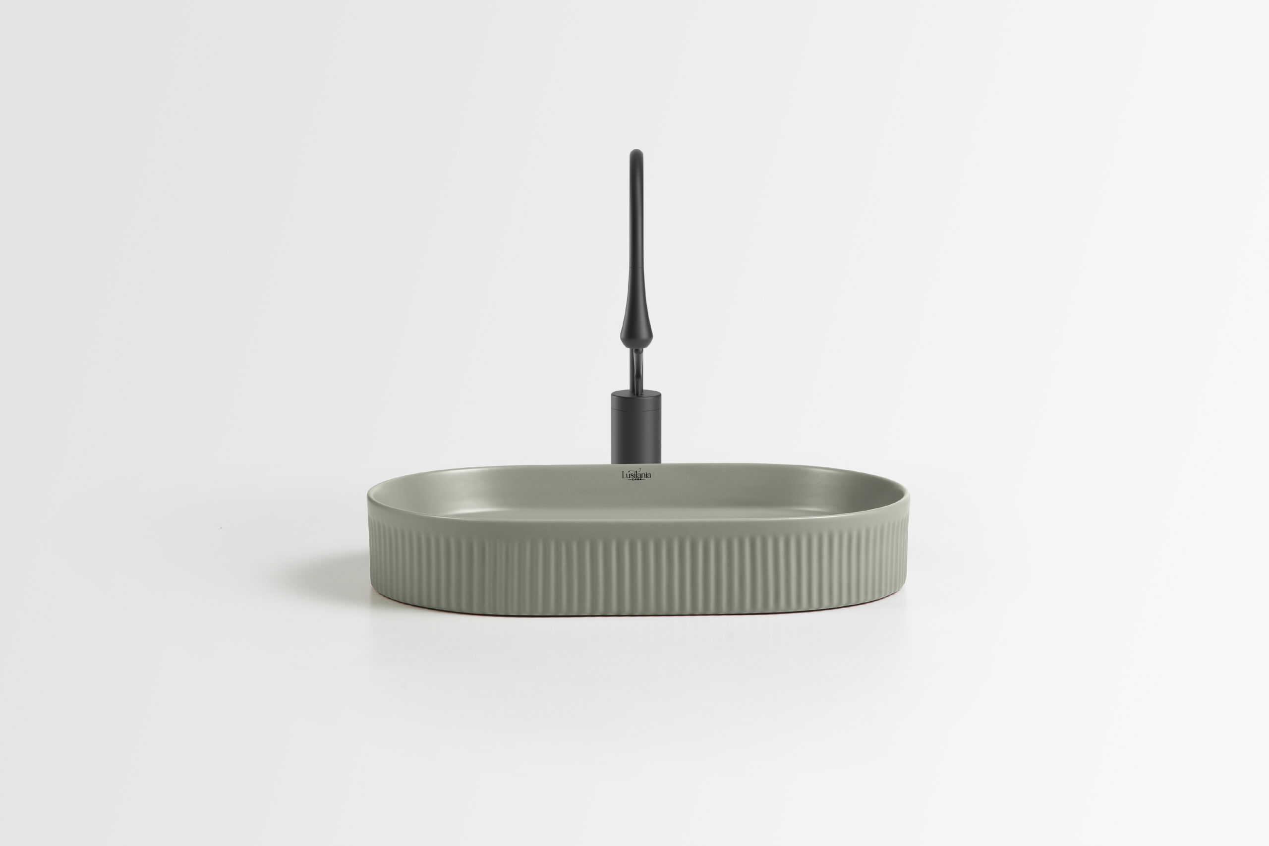 Linea Basin - 60 x 37.5 x 11mm - Matte Kakii