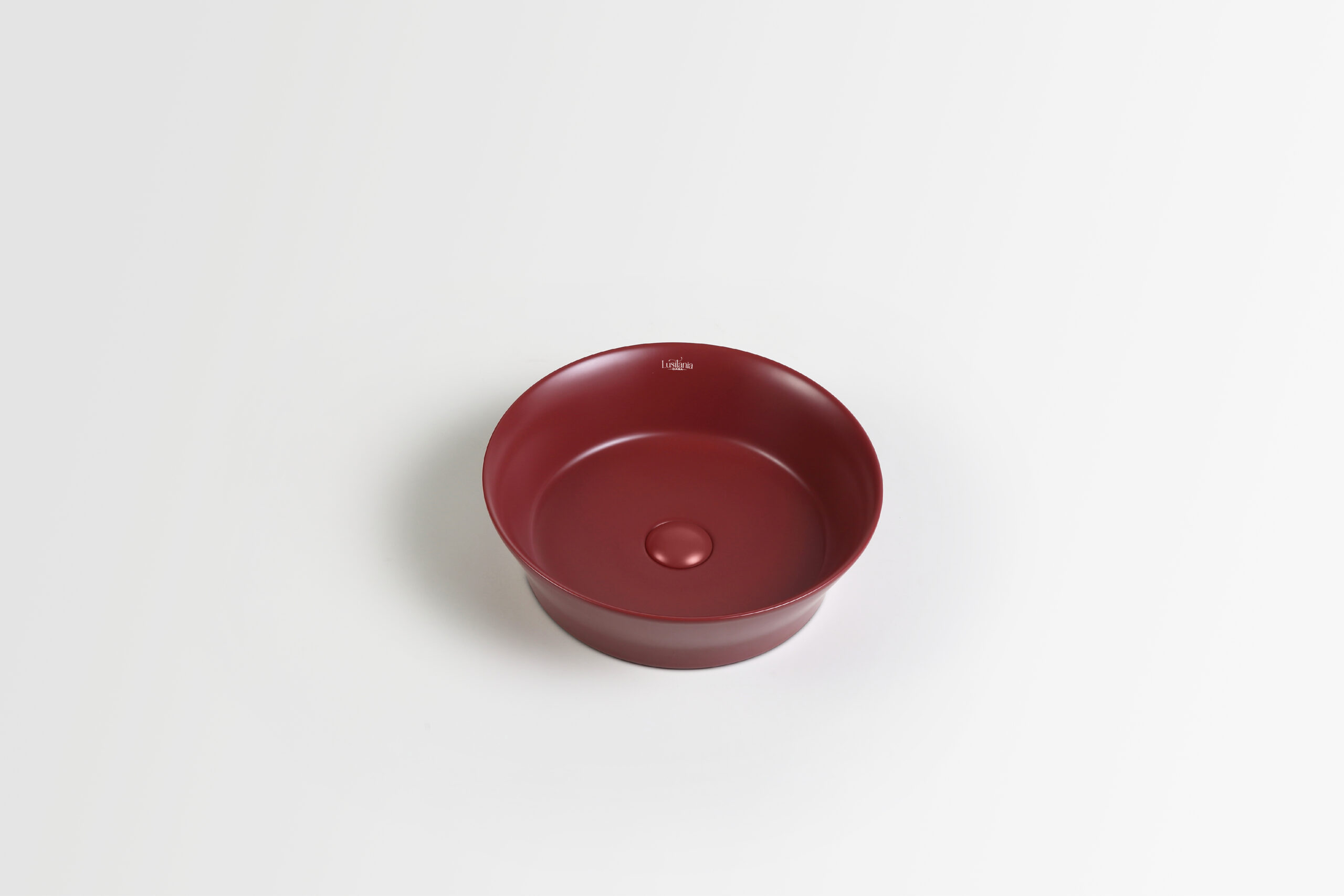 Solis Basin - 35.2 x 35.2 x 11.2mm - Matte Red
