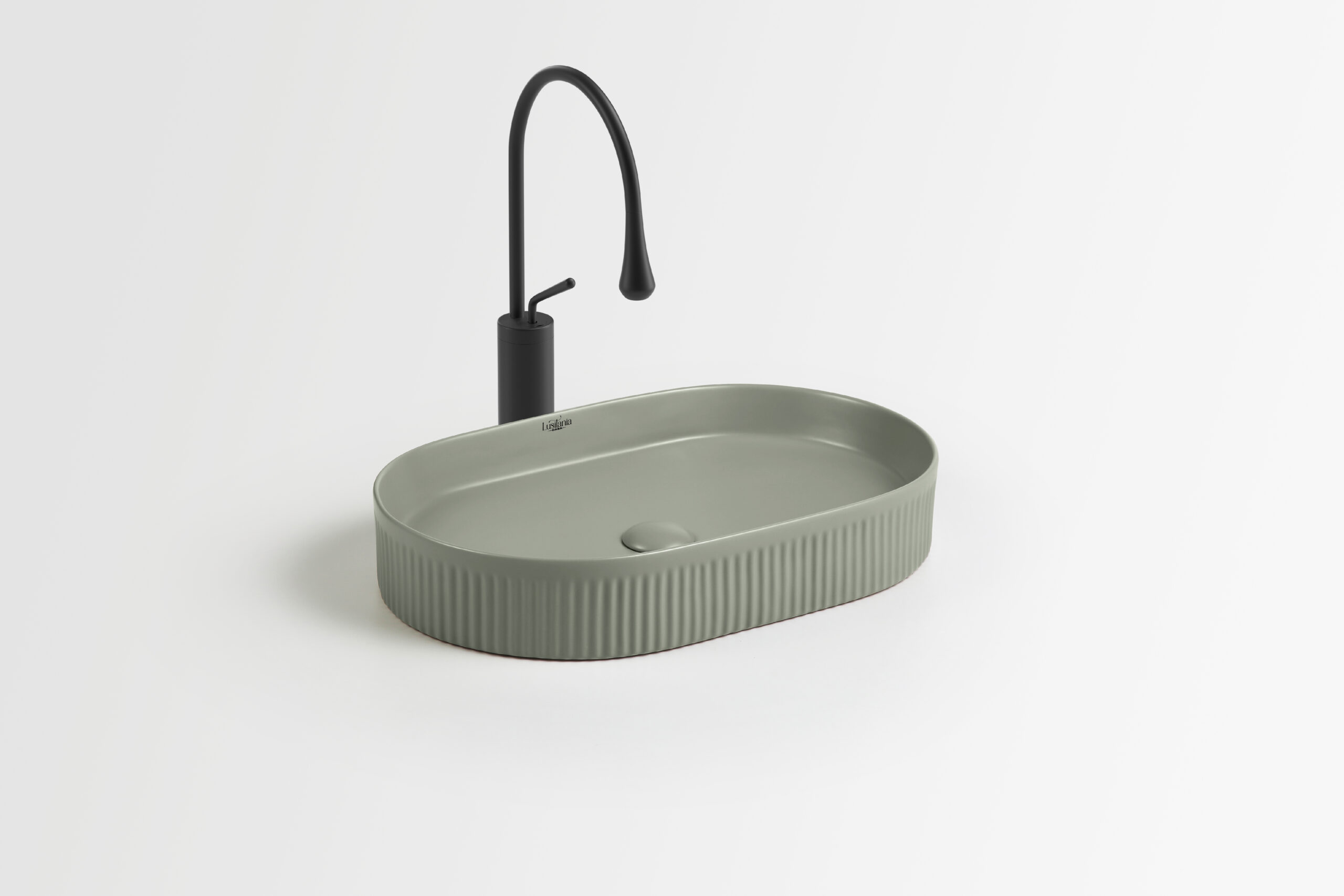 Linea Basin - 60 x 37.5 x 11mm - Matte Kakii