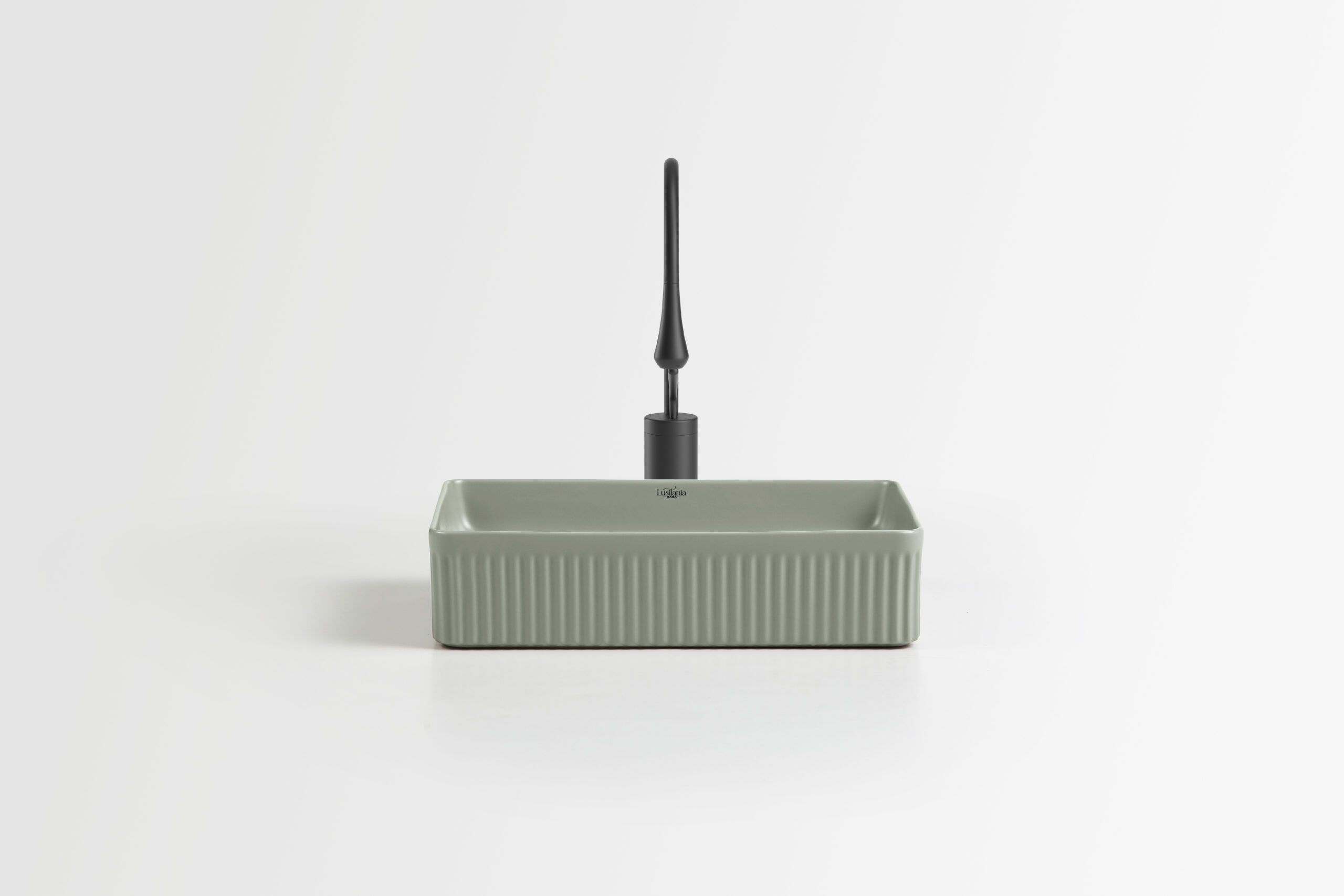 Horizon Basin - 50 x 38 x 10mm - Matte Kakii