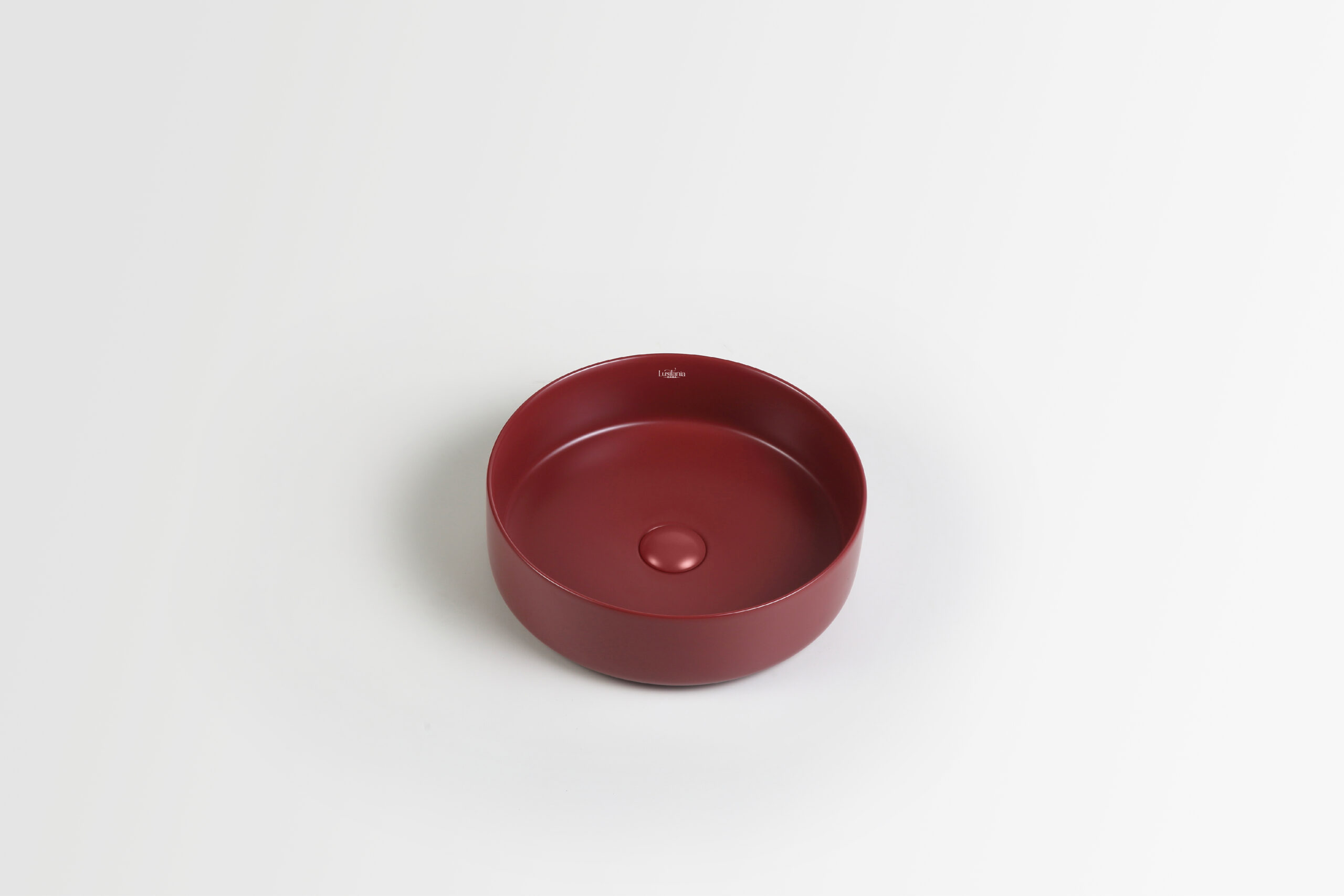 Aira Basin - 40 x 40 x 12mm - Matte Red